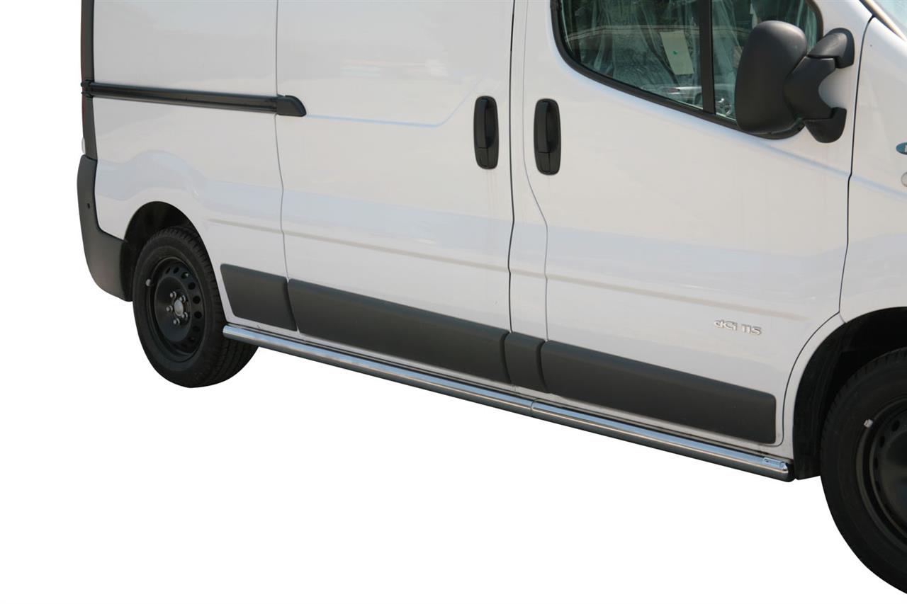 TUBE BAS DE CAISSE INOX Ø 63 RENAULT TRAFIC 2007-2013/OPEL VIVARO 2008-2013 L1