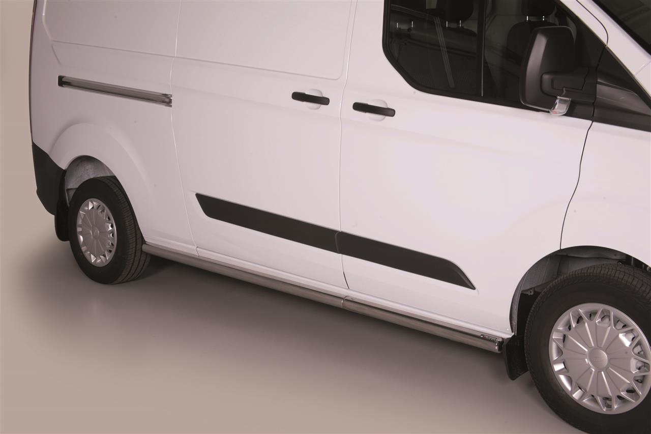 TUBE BAS DE CAISSE INOX Ø 63 FORD TRANSIT CUSTOM 2013+ L2H1