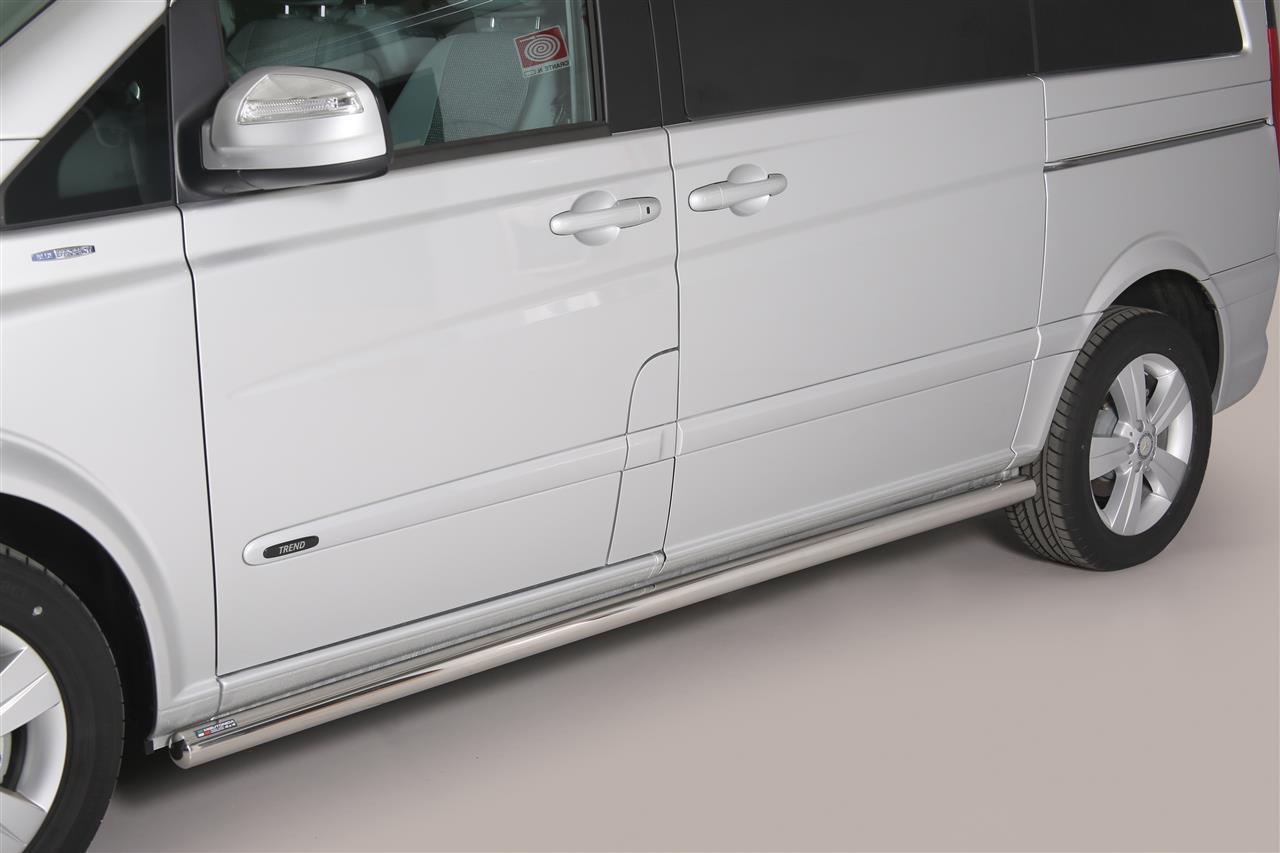 TUBE BAS DE CAISSE INOX Ø 63 MERCEDES VIANO L1 2010+ et 2015+