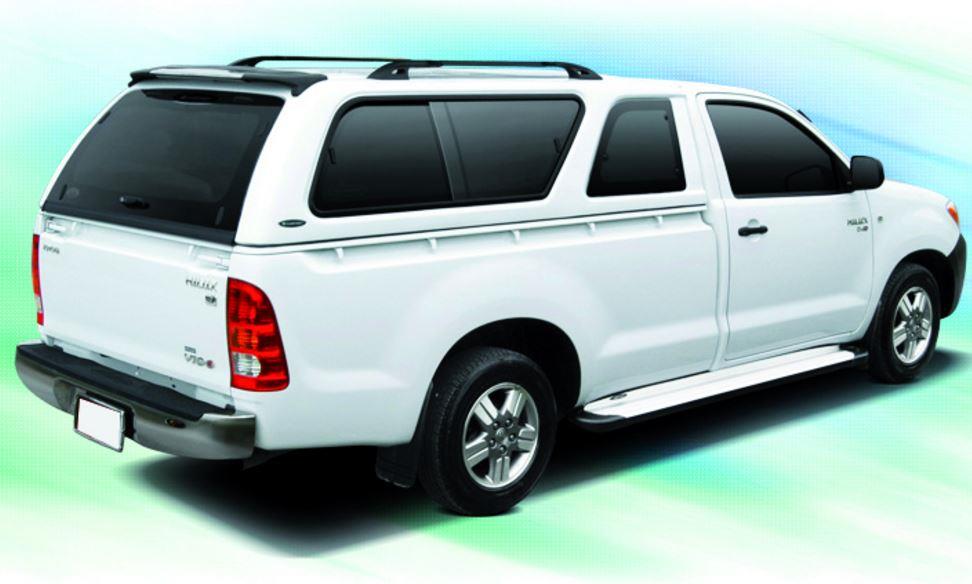 HARD TOP CARRYBOY TOYOTA HILUX 2016+ SIMPLE CAB - VITRES LATERALES COULISSANTES - NON PEINT