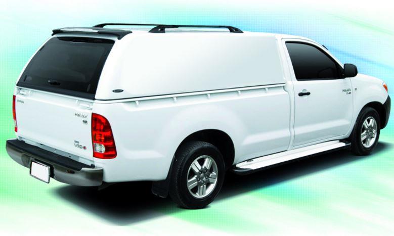 HARD TOP CARRYBOY TOYOTA HILUX 2016+ SIMPLE CAB - SANS VITRES LATERALES - NON PEINT
