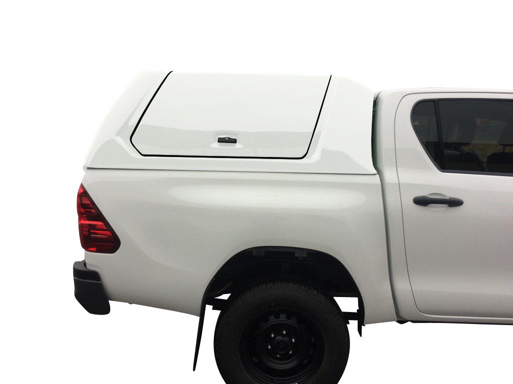 HARD TOP UTILITAIRE FB TOYOTA HILUX 2016+ EXTRA CAB AVEC PORTES LATERALES PAPILLON - ORANGE 4R8