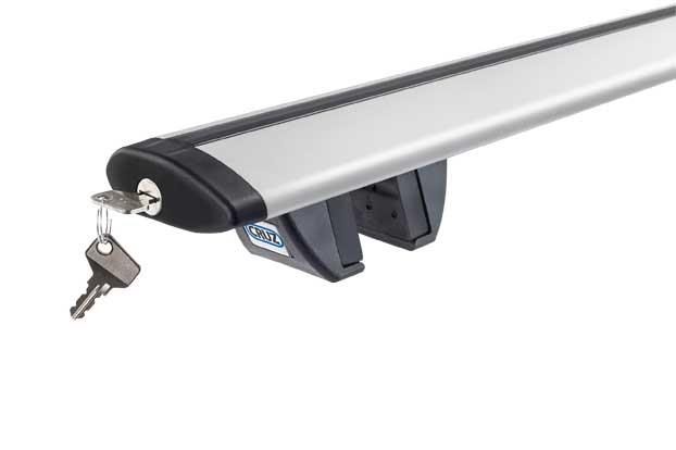 BARRES TRANSVERSALES AERODYNAMIQUES UNIVERSELLES 128CM (PAIRE) ALU