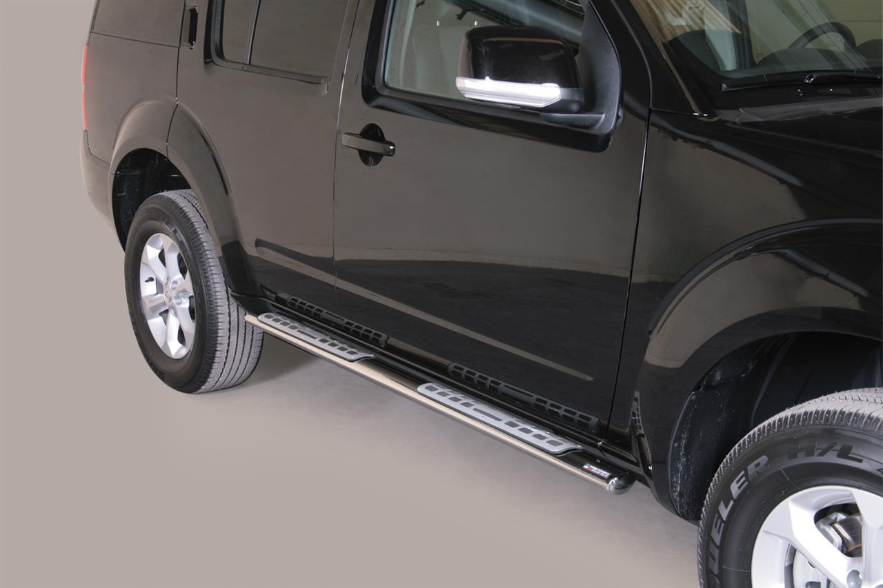 TUBES MARCHE PIEDS OVALE INOX DESIGN NISSAN PATHFINDER 2011+