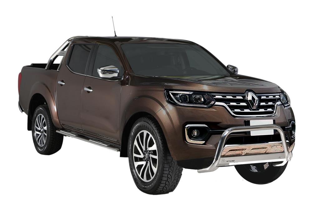 TUBES MARCHE PIEDS OVALE INOX DESIGN NISSAN NAVARA NP300 2016+ DOUBLE CAB