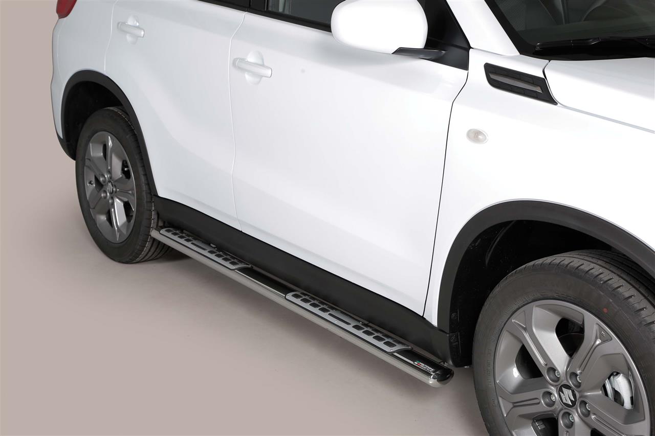 TUBES MARCHE PIEDS OVALE INOX DESIGN SUZUKI VITARA 2015+