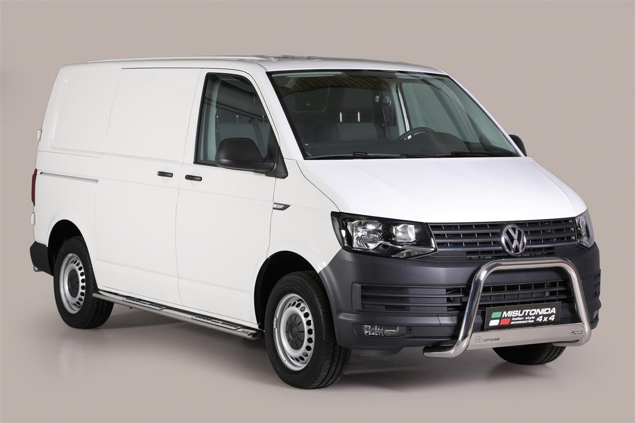 TUBES MARCHE PIEDS OVALE INOX DESIGN VOLKSWAGEN T6 L1 2015+