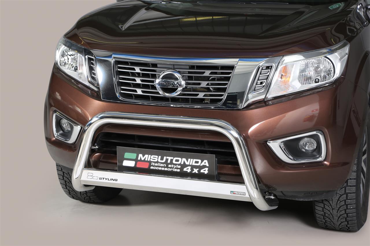 MEDIUM BAR INOX Ø 63 NISSAN NAVARA NP300 2016+ CE