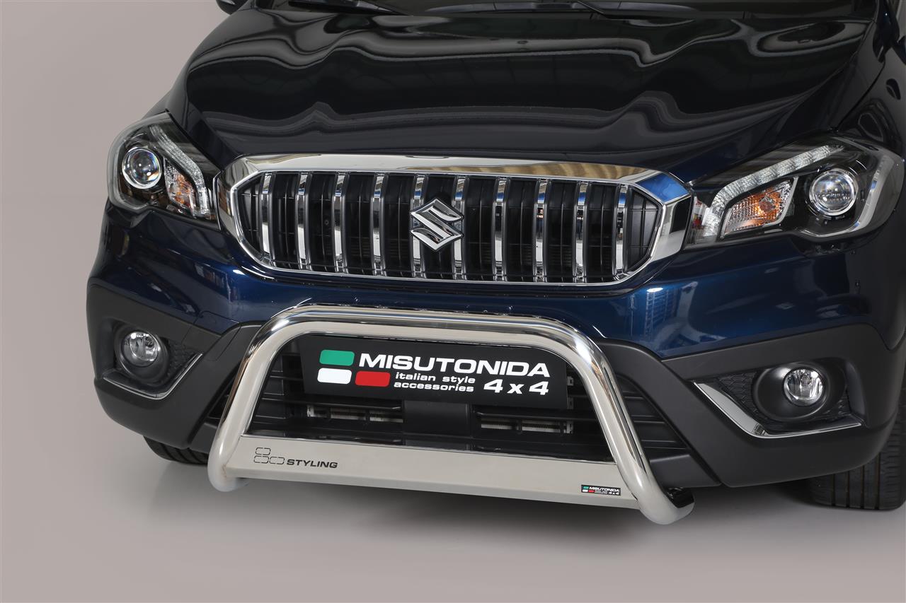 MEDIUM BAR INOX Ø 63 SUZUKI S-CROSS 13/16 ET 17+ CE NON COMPATIBLE ANTI-COLLISION 