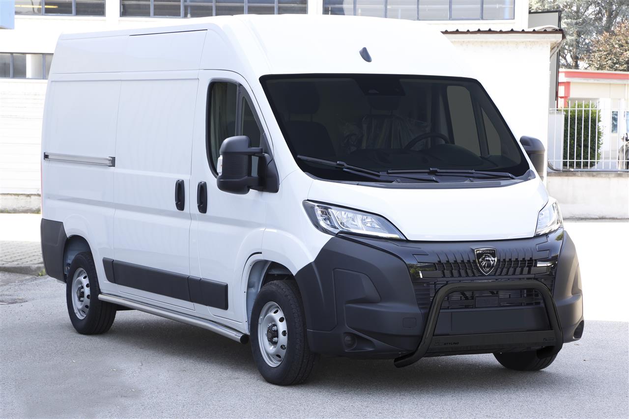 MEDIUM BAR INOX Ø 63 PEUGEOT BOXER 2024+ CE THERMOLAQUE NOIR