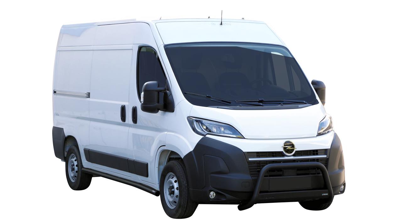 MEDIUM BAR INOX Ø 63 OPEL MOVANO 2024+ CE THERMOLAQUE NOIR