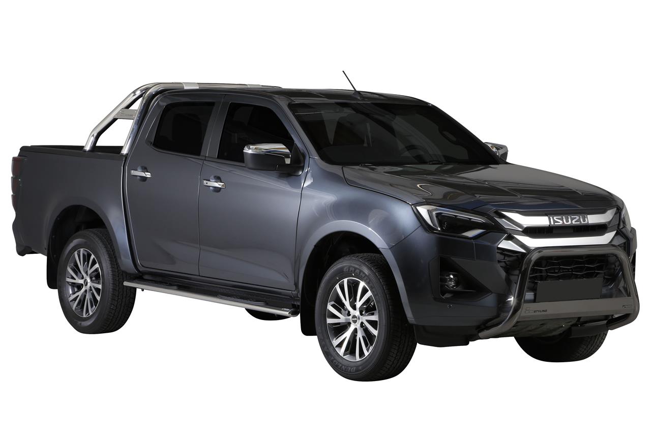 MEDIUM BAR INOX NOIR Ø 63 ISUZU DMAX 2024+ CERTIFICAT EUROPÉEN
