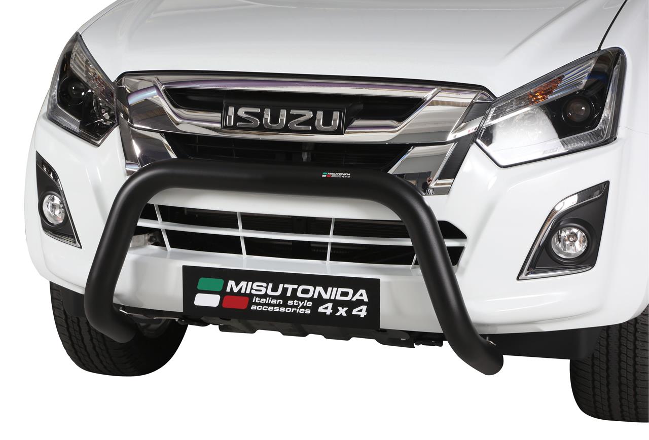 SUPER BAR INOX Ø 76 ISUZU DMAX 2012/2020 CE THERMOLAQUE NOIR 