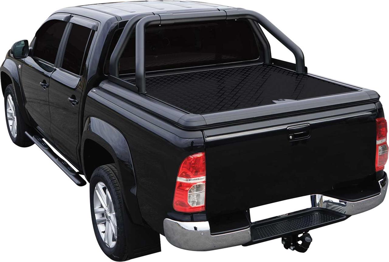 TONNEAU COVER ALUMINIUM THERMOLAQUE NOIR V2 TOYOTA HILUX/VIGO DOUBLE CABINE 2005/2015 
