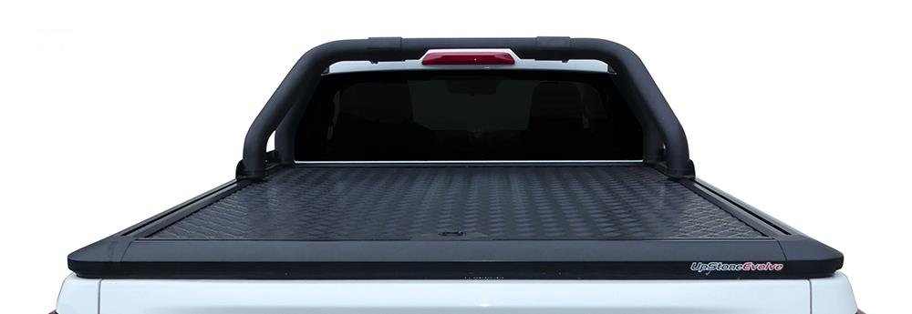 ROLL BAR BLACK STAINLESS STEEL Ø 76 COMPATIBLE T.COVER UPSTONE - NISSAN NAVARA NP300 2016+