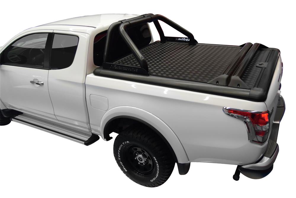 ROLL BAR BLACK STAINLESS STEEL Ø 76 COMPATIBLE T.COVER UPSTONE - MITSUBISHI L200 2016+_DUPLICATE