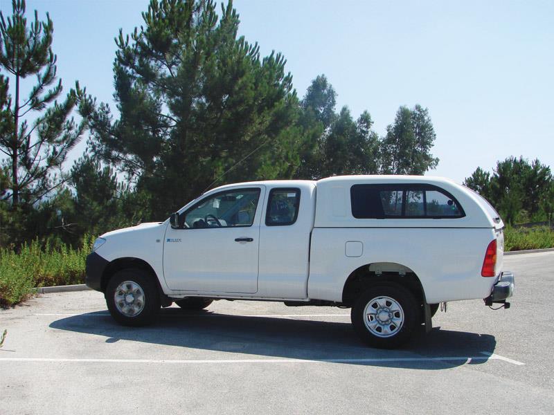 HARD TOP FB TOYOTA VIGO 2005/2015 EXTRA CAB AVEC VITRES LATERALES COULISSANTES - NON PEINT