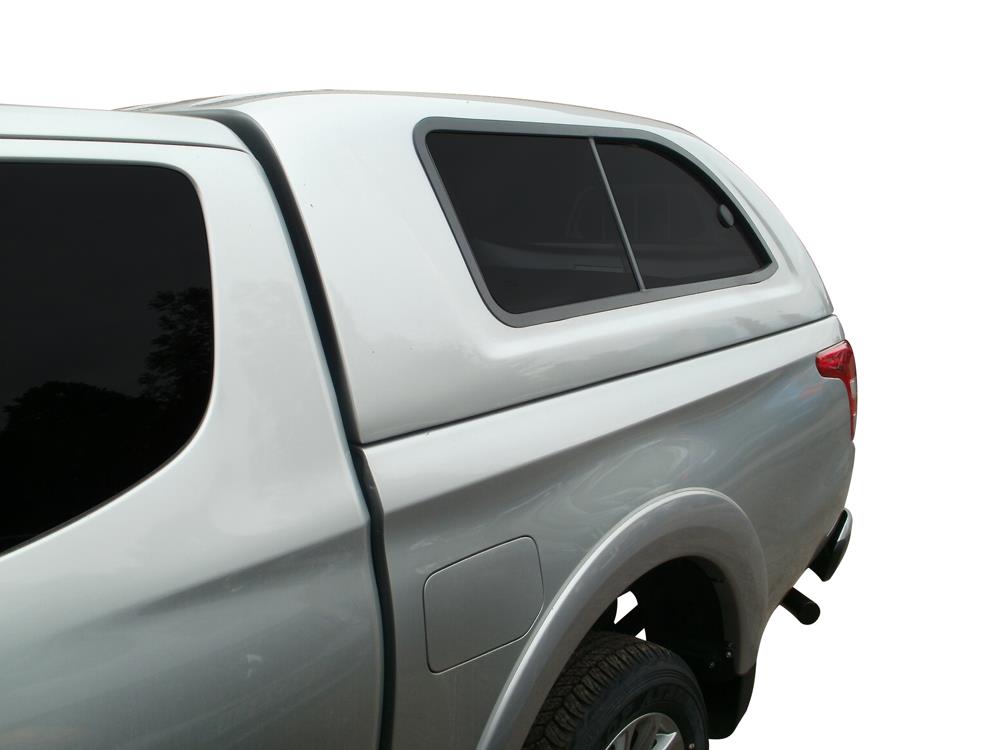 HARD TOP FB MITSUBISHI L200 2016+ DOUBLE CAB AVEC VITRES LATERALES COULISSANTES - NOIR X08