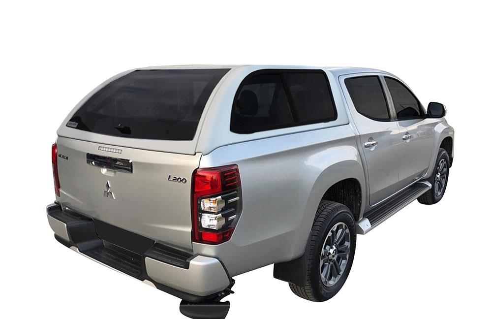 HARD TOP FB MITSUBISHI L200 2016+ DOUBLE CAB AVEC VITRES LATERALES COULISSANTES - NON PEINT 