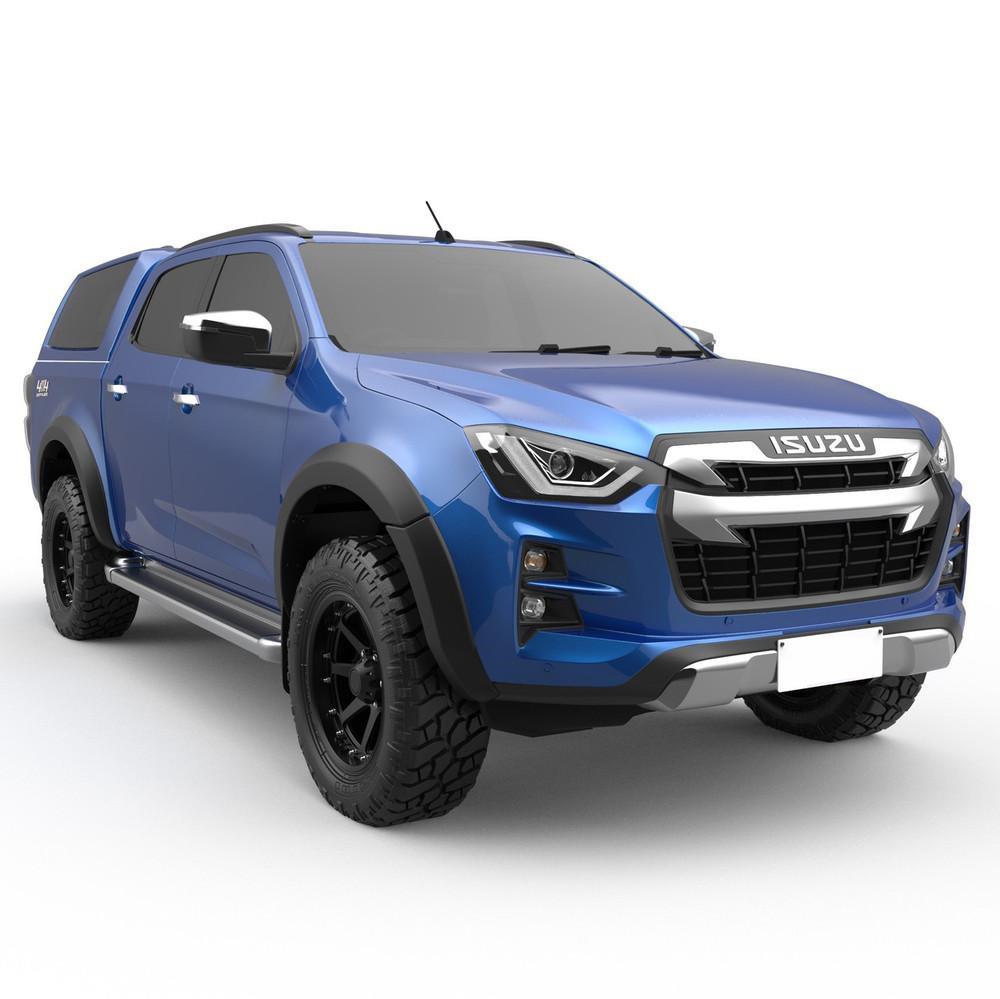 ELARGISSEURS D'AILES ABS NOIR ISUZU DMAX 2024+ CREW ET SPACE CAB