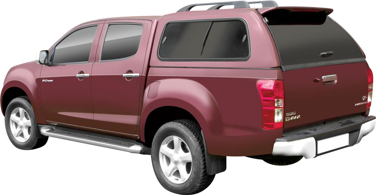 HARD TOP SLINE GLS ISUZU DMAX 2012/2020 SPACE CAB AVEC VITRES COULISSANTES - ROUGE 528