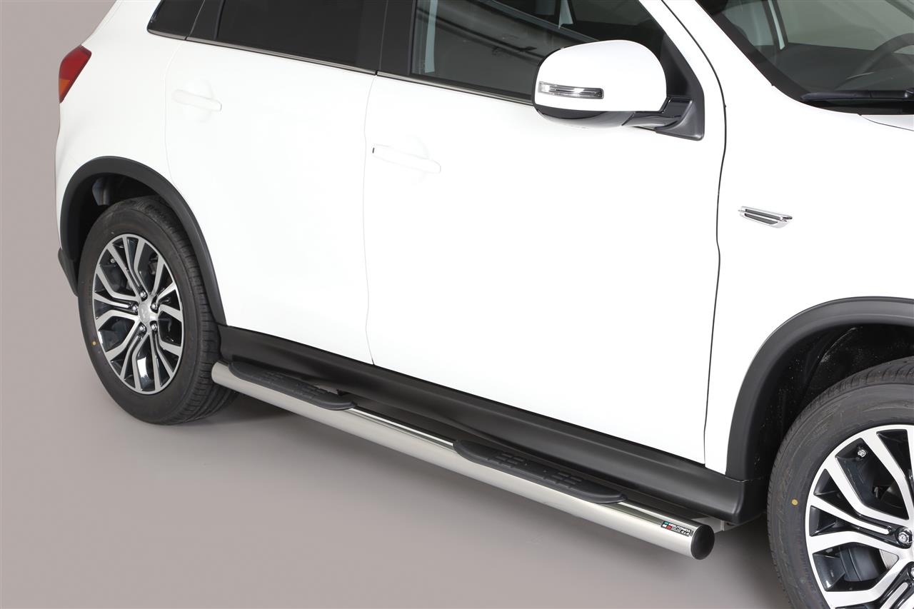 TUBES MARCHE PIEDS INOX Ø 76 MITSUBISHI ASX 2010/2016 ET 2017+