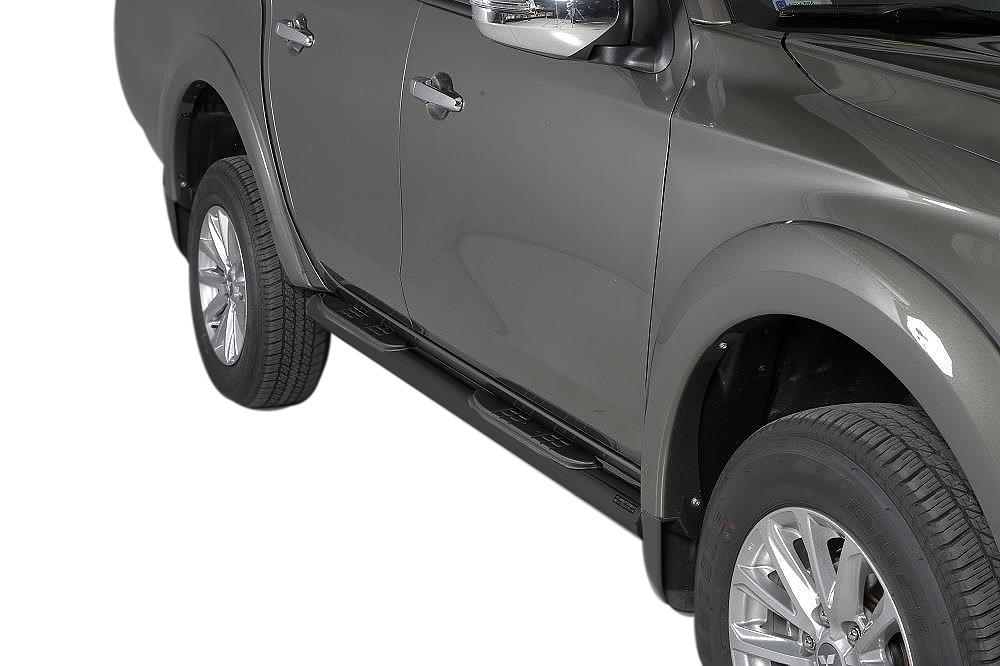 TUBES MARCHE PIEDS NOIR Ø 76 MITSUBISHI L200 DOUBLE CAB 2016+