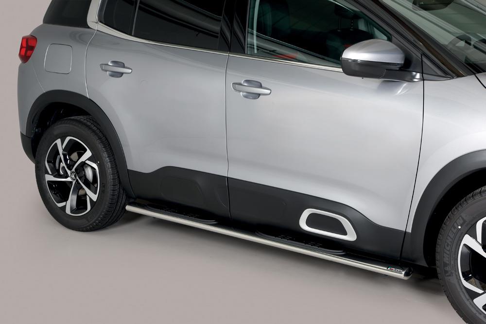TUBES MARCHE PIEDS OVALE INOX Ø 76 CITROEN C5 AIRCROSS 2019+