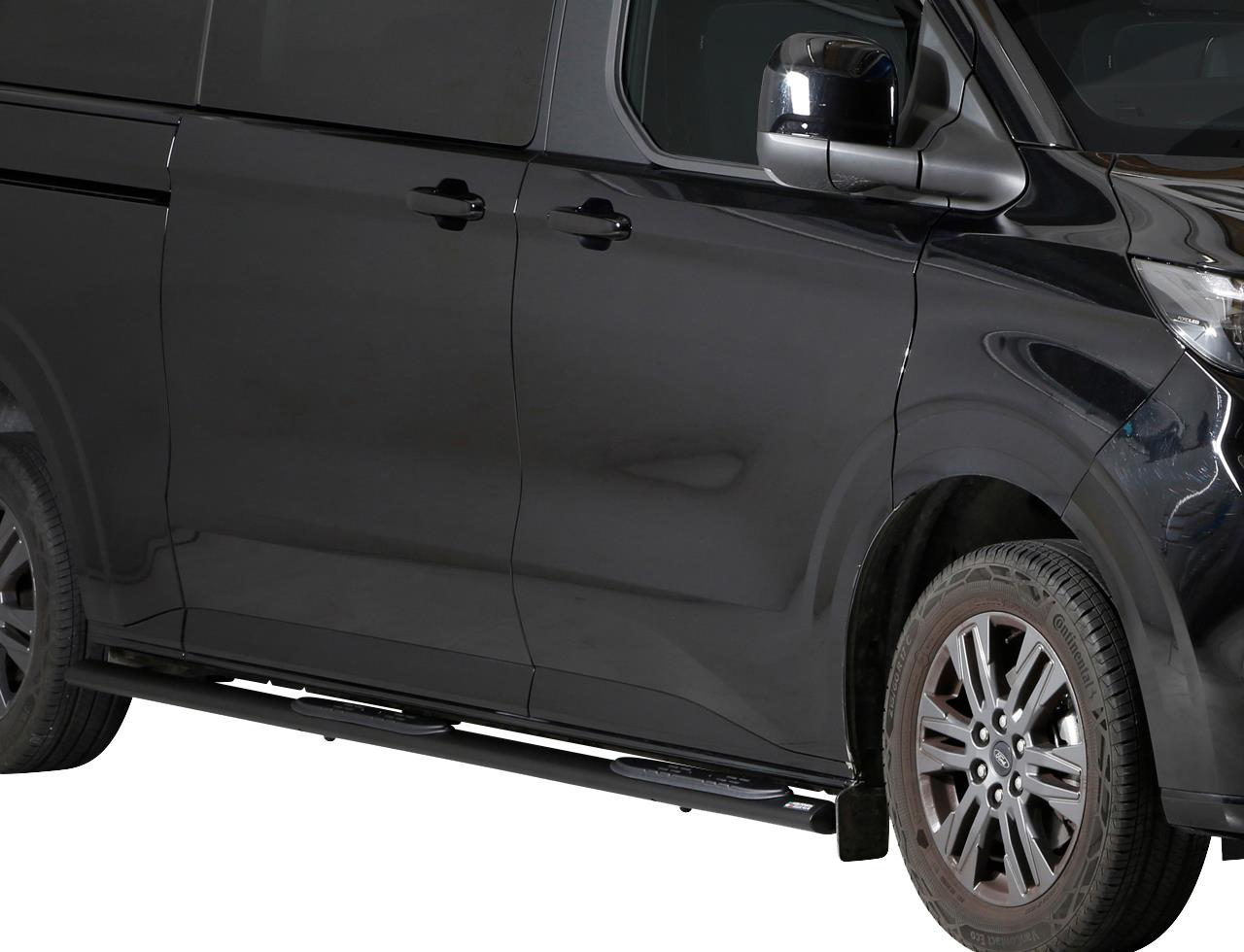 TUBES MARCHE PIEDS OVALE NOIR  FORD TRANSIT CUSTOM 01.2024+ L2