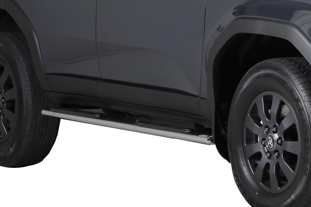 TUBES MARCHE PIEDS OVALE INOX Ø 76 TOYOTA LAND CRUISER 250