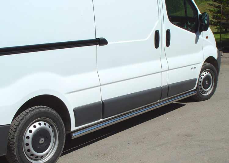TUBE BAS DE CAISSE INOX Ø 60 OPEL VIVARO 2001/2013 L2 (PAIRE)