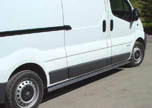 TUBE BAS DE CAISSE INOX Ø 60 NISSAN PRIMASTAR 2001+ L2 (PAIRE)
