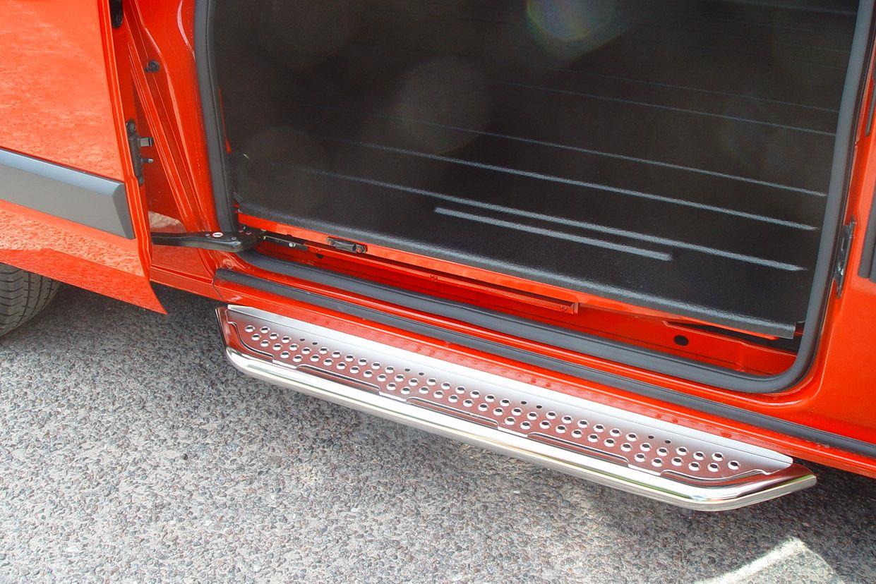 MARCHE-PIEDS INOX PORTE LATERALE ARRIERE FORD TRANSIT CUSTOM 2013+ L1/L2 1 COTE