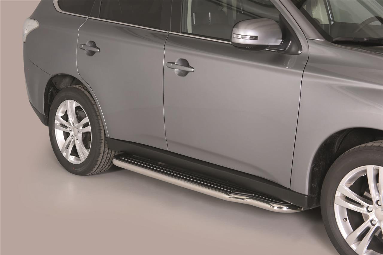 MARCHE-PIEDS INOX Ø50 MITSUBISHI OUTLANDER 2013+/2015+/2020+