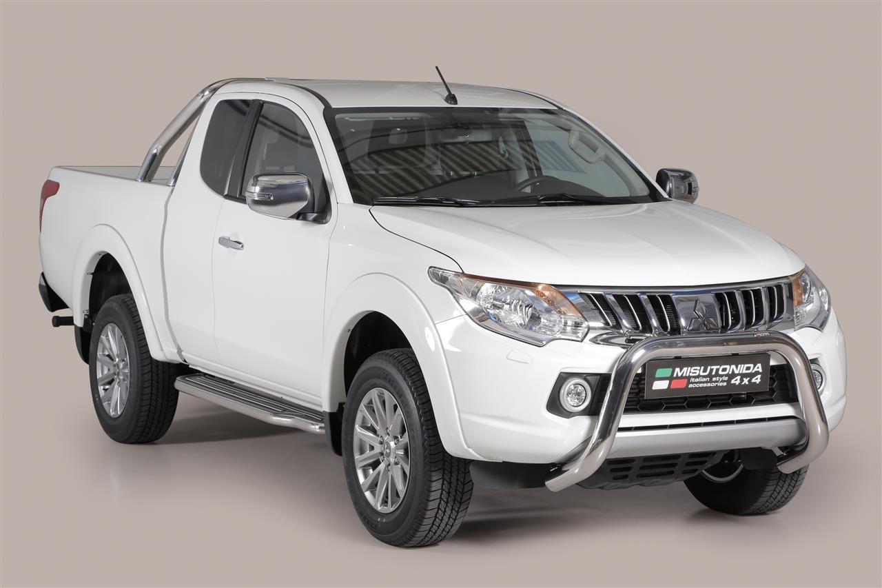 MARCHE-PIEDS INOX Ø50 MITSUBISHI L200 / FIAT FULLBACK 2016+ DOUBLE CAB