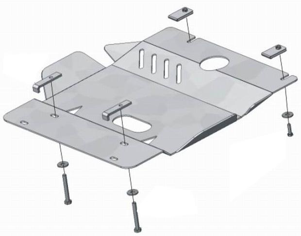 PROTEGE CARTER TOYOTA LC J120 3.0TD 2002/2009 ALU 5MM