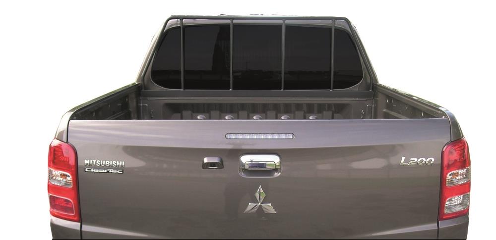 PROTECTION VITRE ARRIERE NOIRE MITSUBISHI L200 2010/2016 DOUBLE & CLUB CAB
