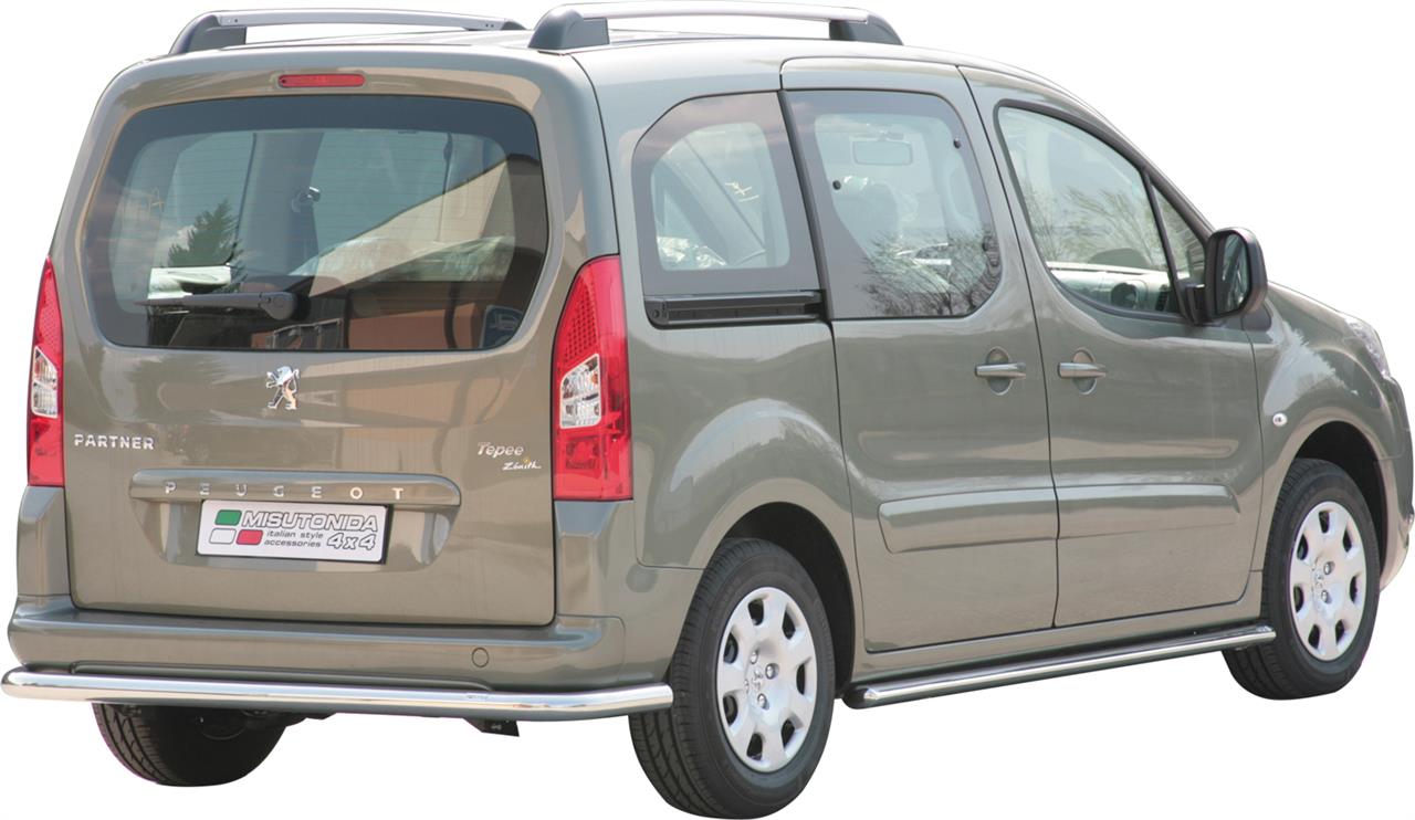 PARE CHOC ARRIERE INOX Ø 63 PEUGEOT PARTNER 2008+ / 2016+ 