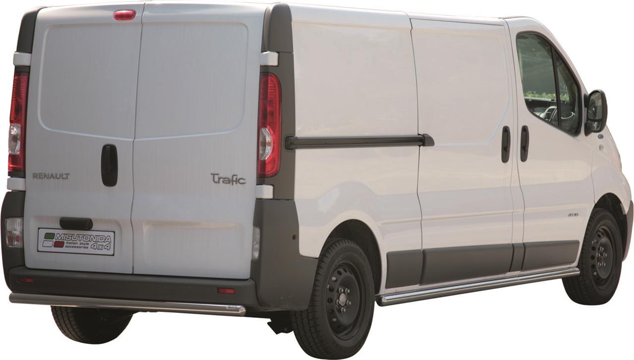 PARE CHOC ARRIERE INOX Ø 63 RENAULT TRAFIC 2007/2013