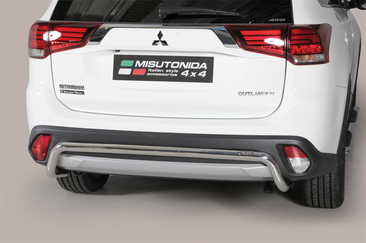 PARE CHOC ARRIERE INOX Ø 76 MITSUBISHI OUTLANDER 2015+