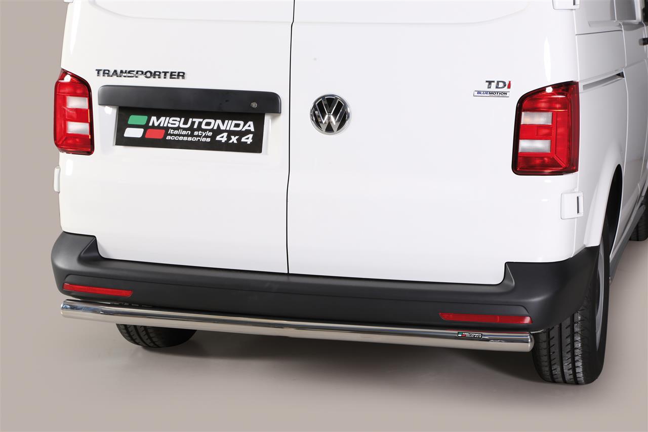 PARE CHOC ARRIERE INOX Ø 76 VOLKSWAGEN TRANSPORTER T6 / T6.1 2015+ / 2019+