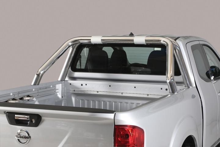 ROLL BAR INOX DBL TUBE INOX NEW STYLE Ø 76 NISSAN NP300 DOUBLE & KING CAB 2016+