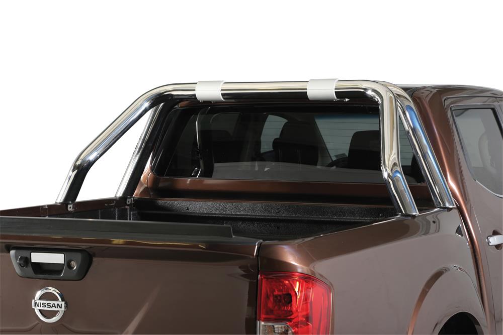  ROLL BAR INOX DOUBLE TUBE INOX NEW STYLE Ø 76 RENAULT ALASKAN 2016+