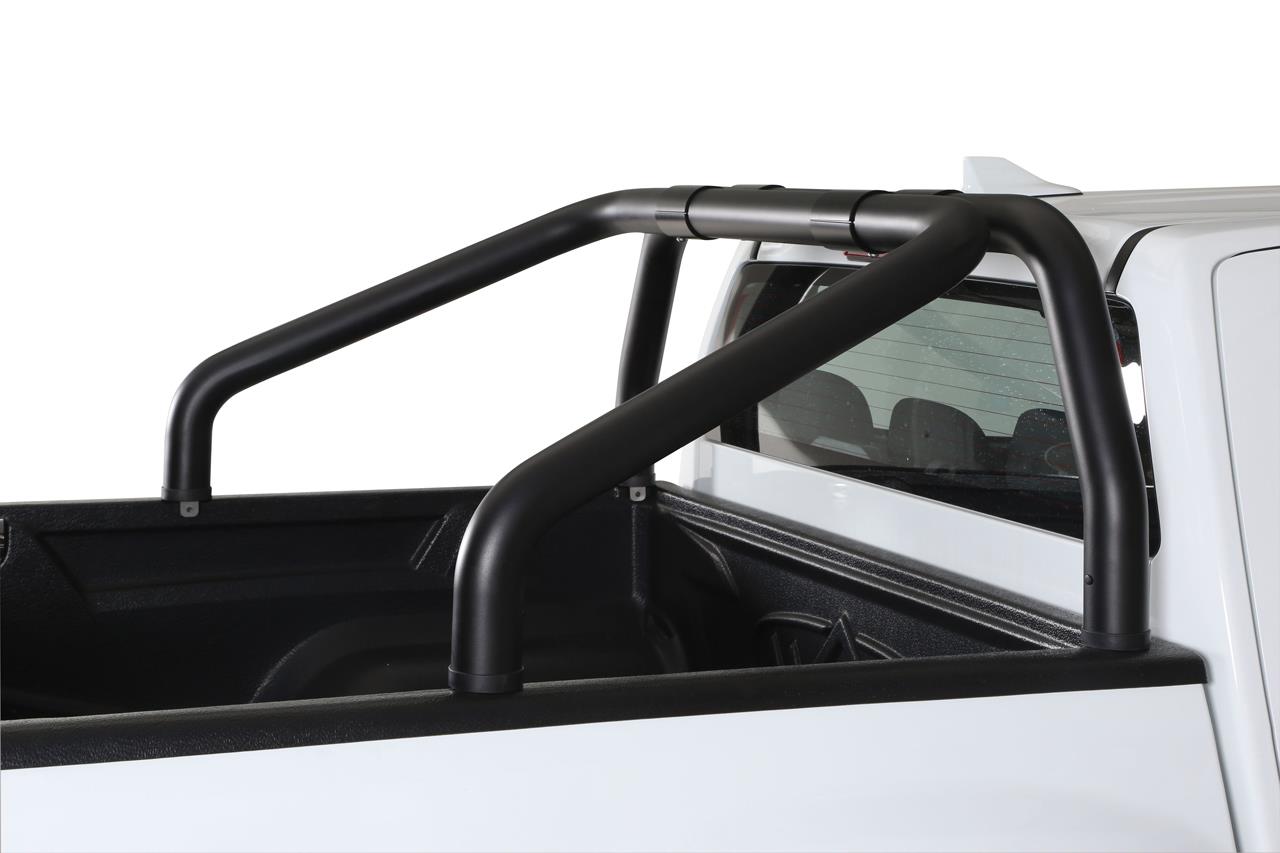 ROLL BAR INOX DOUBLE TUBE Ø 76 NOIR ISUZU DMAX 2012/2020