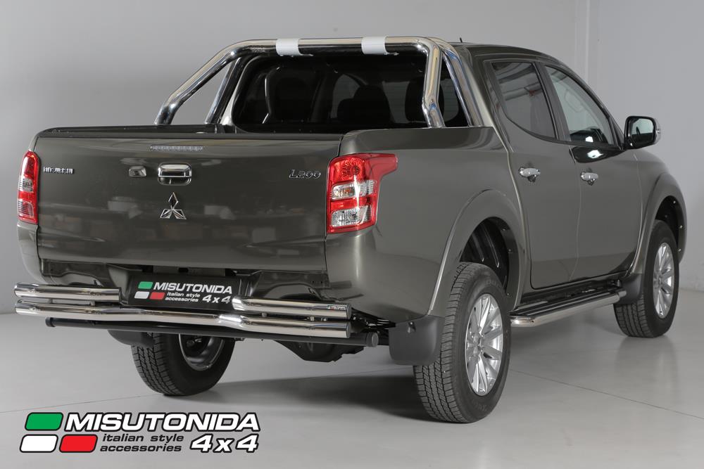 ROLL BAR INOX DOUBLE TUBE Ø 76 MITSUBISHI L200 2016+ DOUBLE CABINE