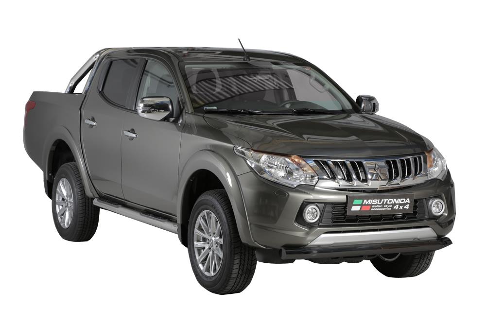 TUBE PROTECTION AVANT NOIR Ø 76 MITSUBISHI L200 2016+ / FIAT FULLBACK 2016+ 