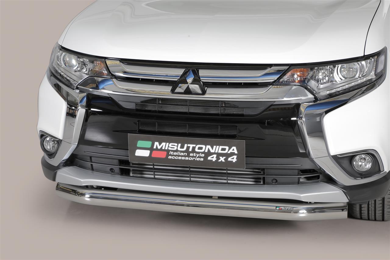TUBE PROTECTION AVANT INOX Ø 76 MITSUBISHI OUTLANDER 2015+