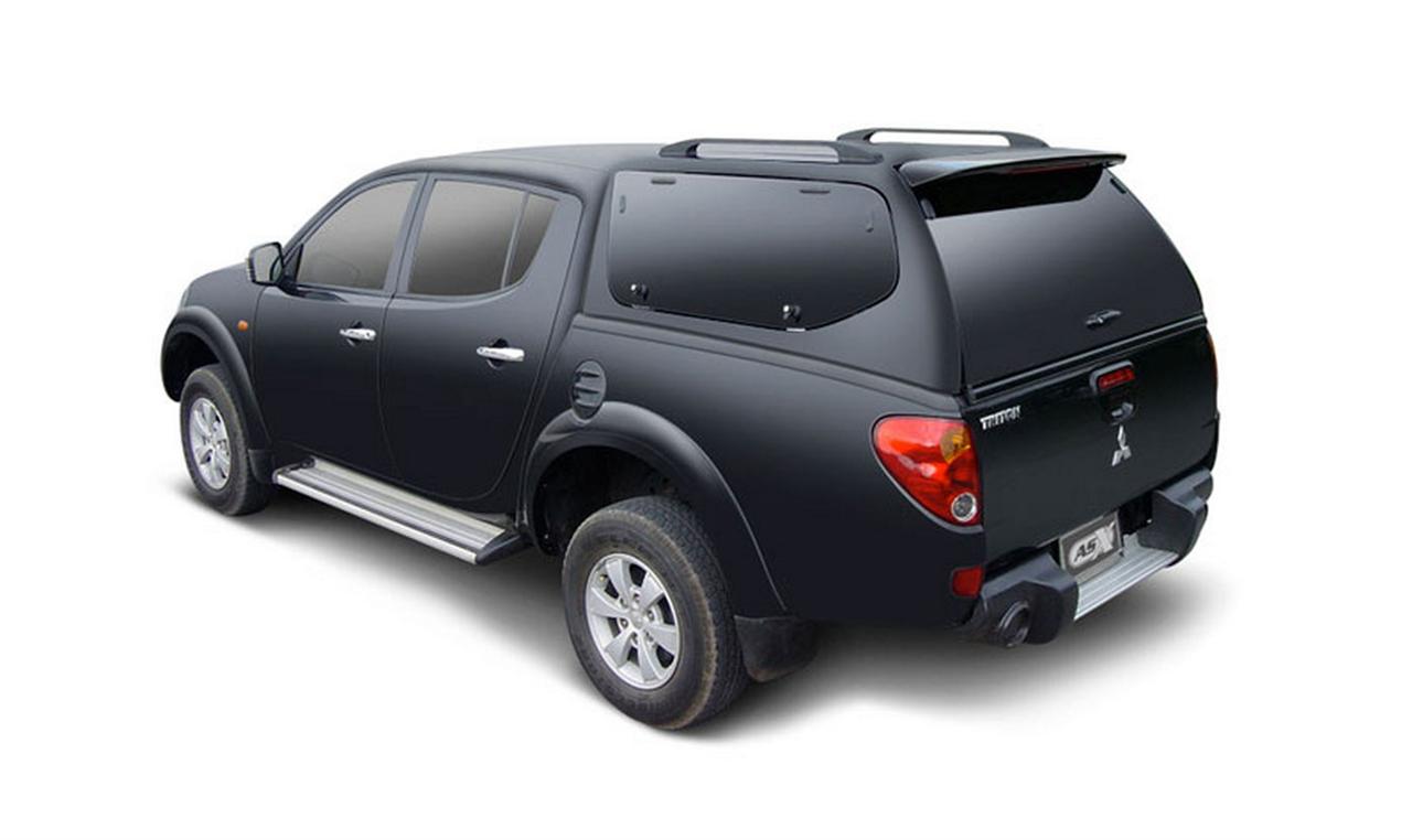 HARD TOP SLINE SP MITSUBISHI L200 2010/2014 DOUBLE CAB LONGUE BENNE PORTES PAPILL GRIS A66