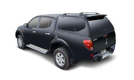 HARD TOP SLINE SP MITSUBISHI L200 DOUBLE CAB BENNE LONGUE 2010/2014 PORTES PAPILLON BLANC