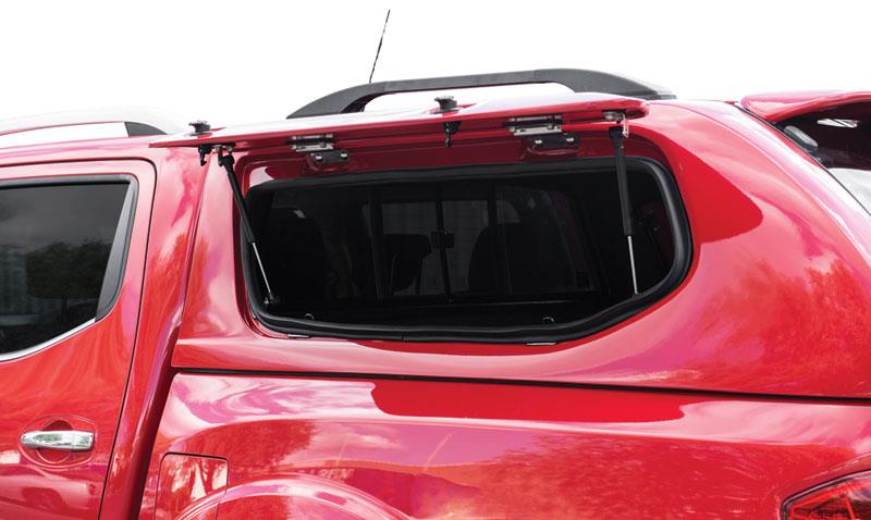 HARD TOP SLINE SP NISSAN NP300 2016+ DOUBLE CAB - PORTES LATERALES PAPILLON - BLANC QM1